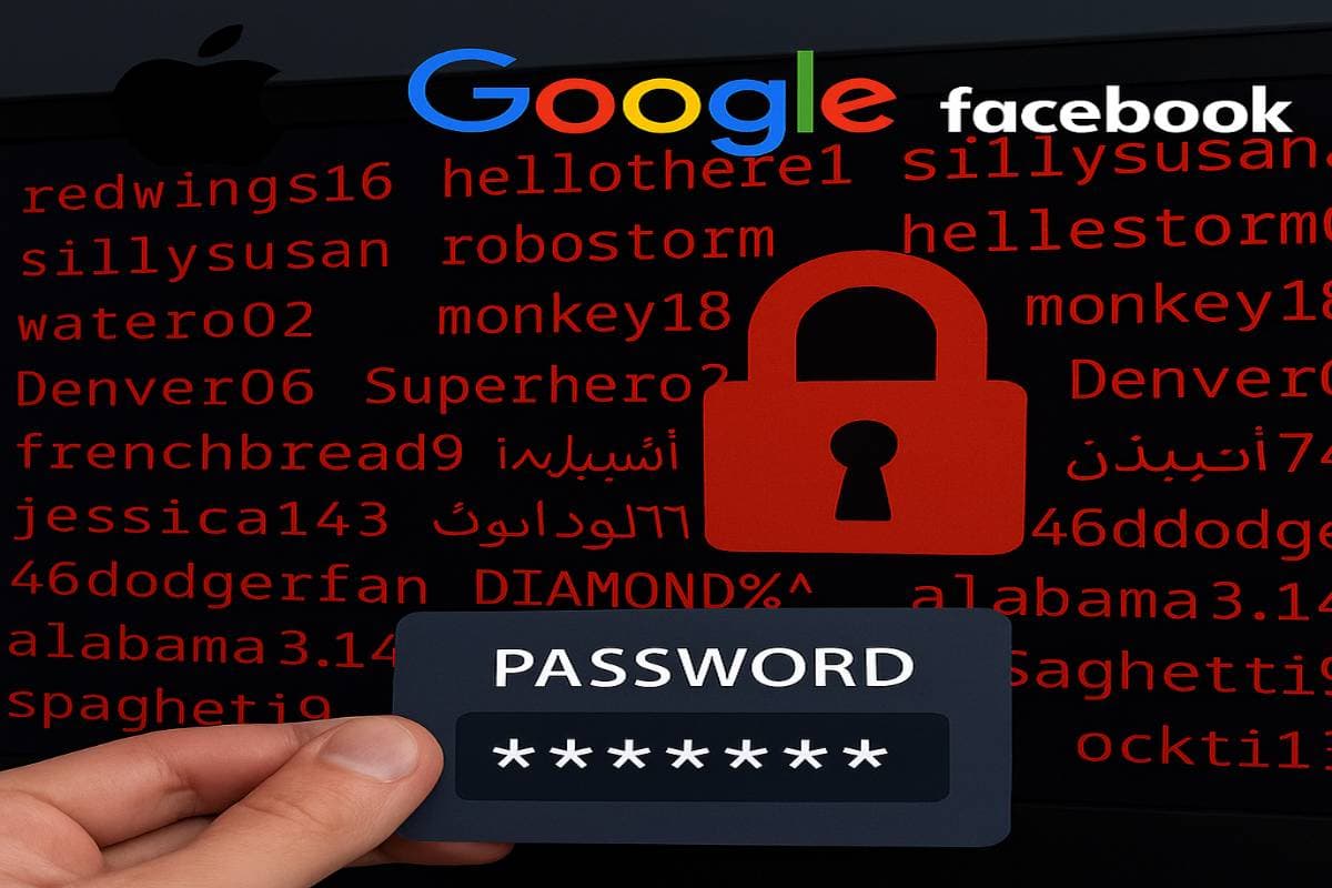 Fuite de 16 milliards de mots de passe : Apple, Google, Facebook visés